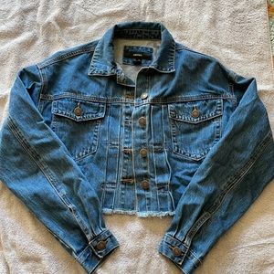 Crop jean jacket